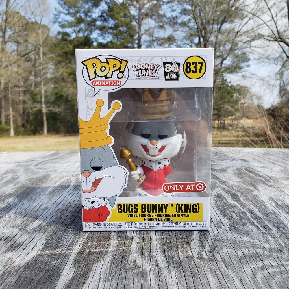 New! Funko POP! Looney Tunes Bugs Bunny King 837 || Target Exclusive
